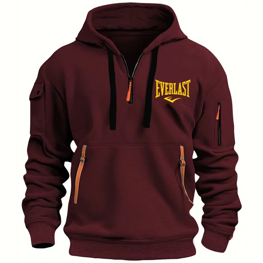 EVERLAST Men's Hoodie Zipper Multiple Pockets