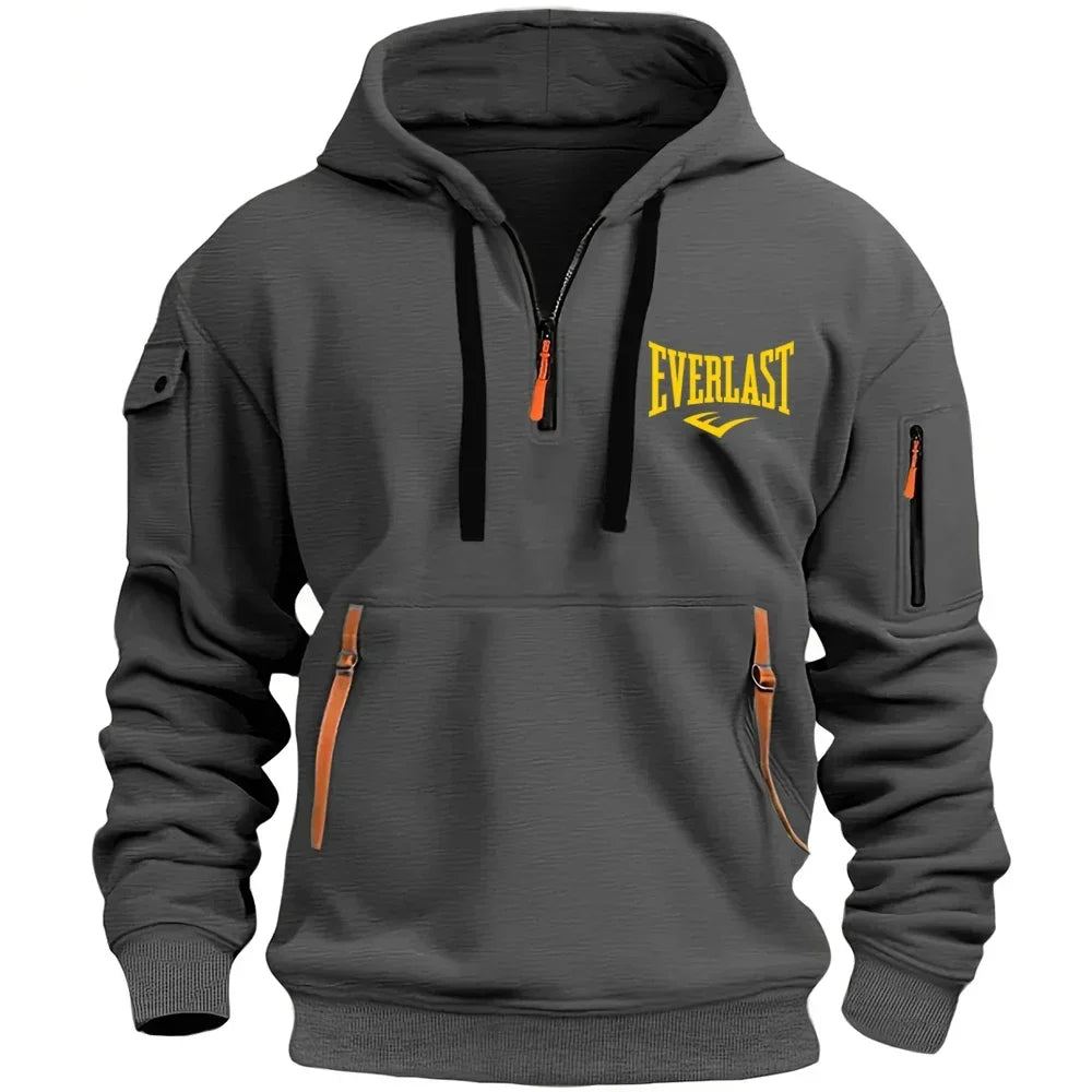 EVERLAST Men's Hoodie Zipper Multiple Pockets