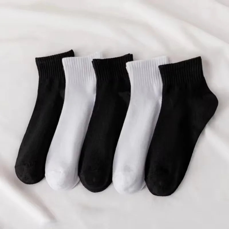 5 Pairs Of Socks, Autumn And Winter Athletic Socks, Sports Trend Socks