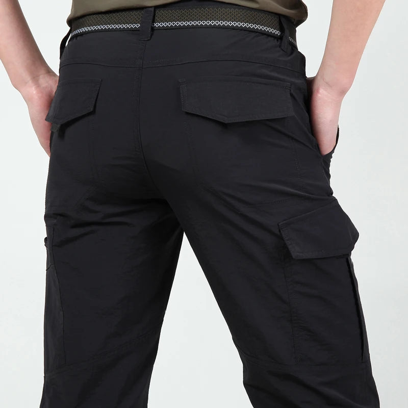 Men's Tactical Cargo Pants Casual Multi-Pockets Wear-resistant Camping Hiking