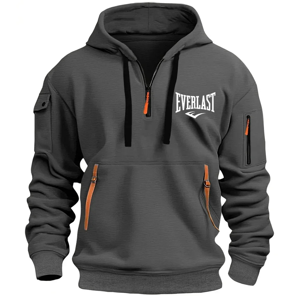 EVERLAST Men's Hoodie Zipper Multiple Pockets