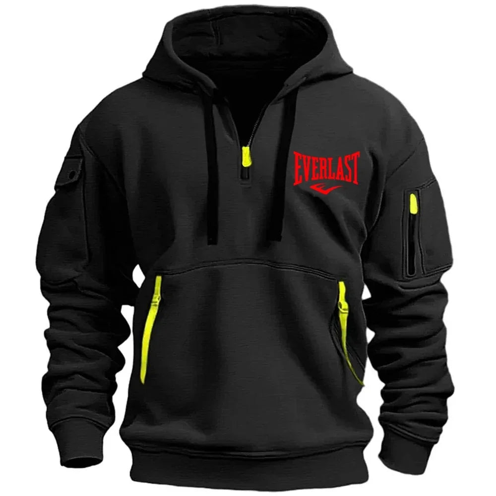 EVERLAST Men's Hoodie Zipper Multiple Pockets