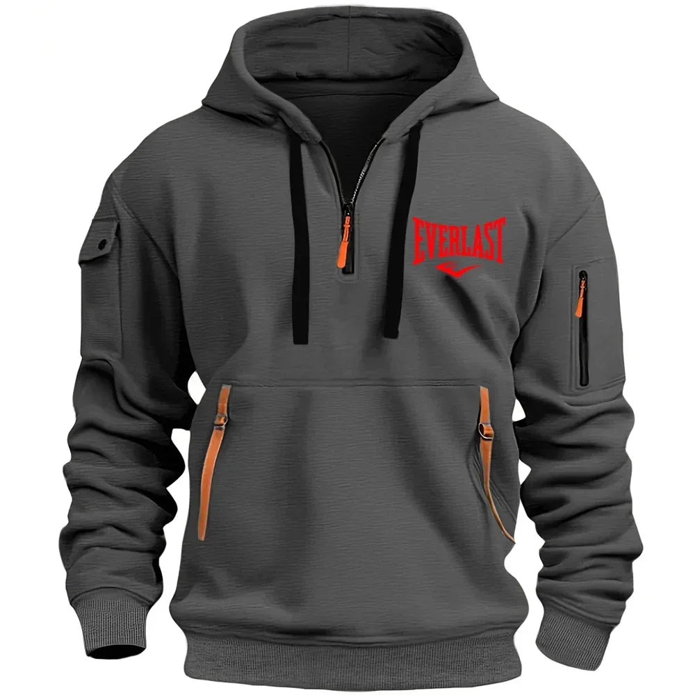 EVERLAST Men's Hoodie Zipper Multiple Pockets