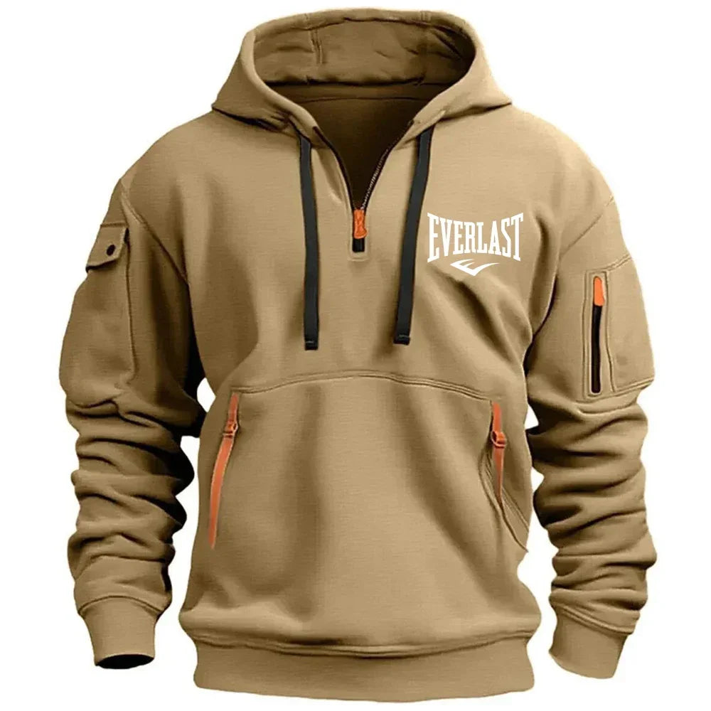 EVERLAST Men's Hoodie Zipper Multiple Pockets