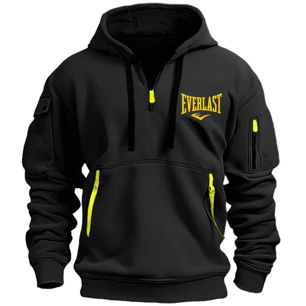 EVERLAST Men's Hoodie Zipper Multiple Pockets