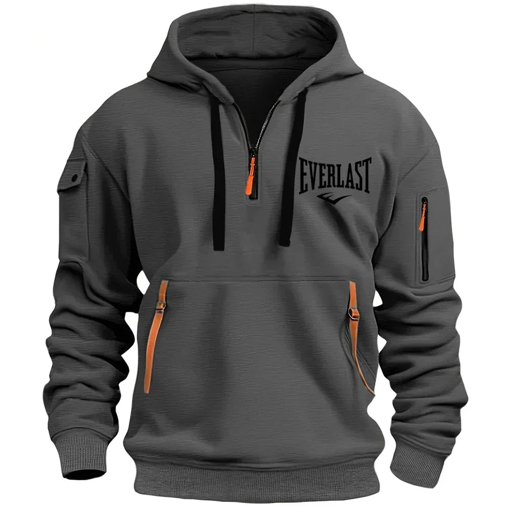 EVERLAST Men's Hoodie Zipper Multiple Pockets