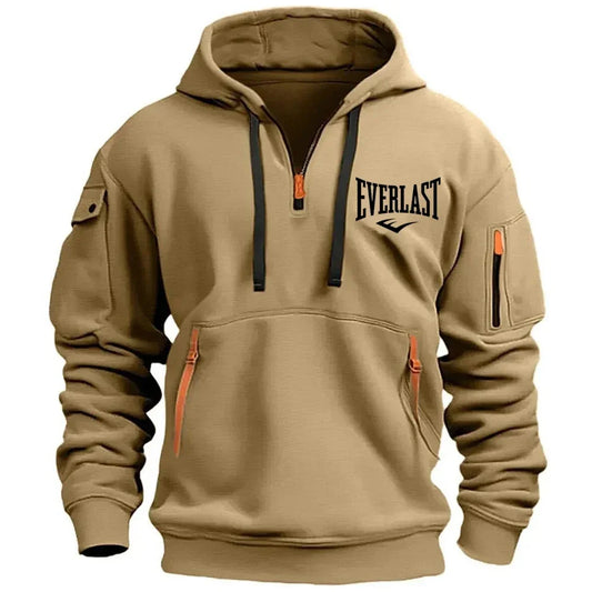 EVERLAST Men's Hoodie Zipper Multiple Pockets