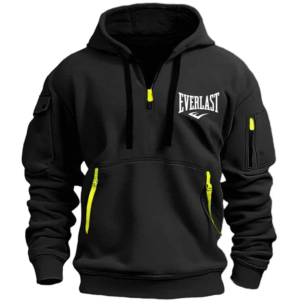 EVERLAST Men's Hoodie Zipper Multiple Pockets