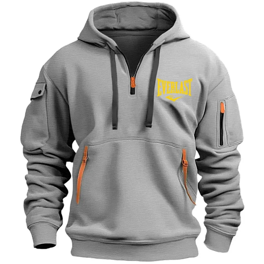 EVERLAST Men's Hoodie Zipper Multiple Pockets