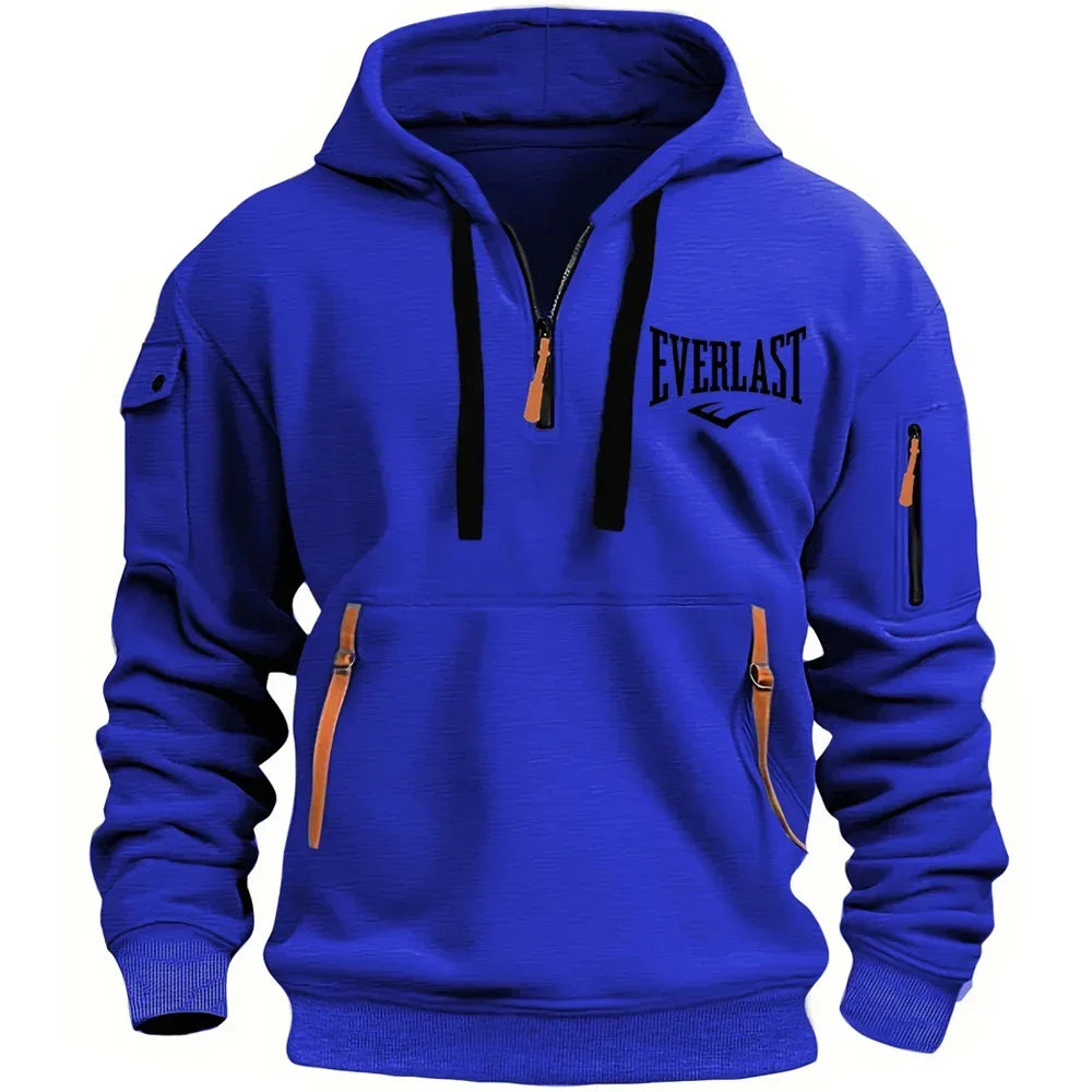 EVERLAST Men's Hoodie Zipper Multiple Pockets