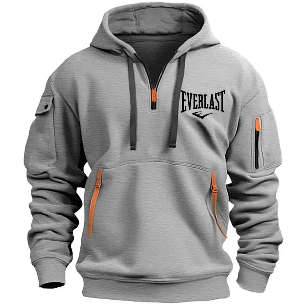 EVERLAST Men's Hoodie Zipper Multiple Pockets