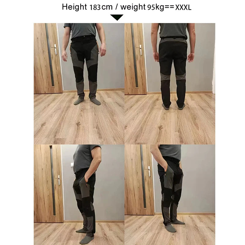 Men Summer Sports breathable Pants Hiking Camping Quick Dry UV Resistant Elastic Thin