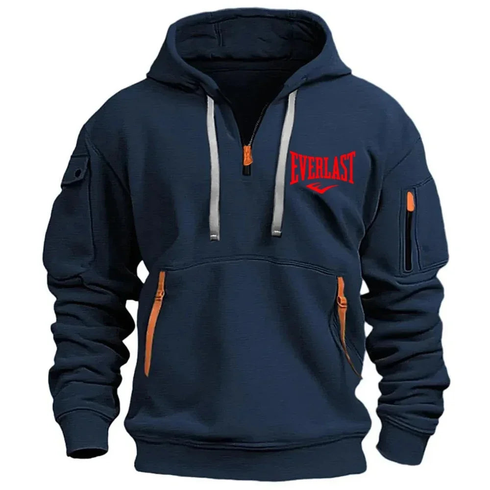 EVERLAST Men's Hoodie Zipper Multiple Pockets