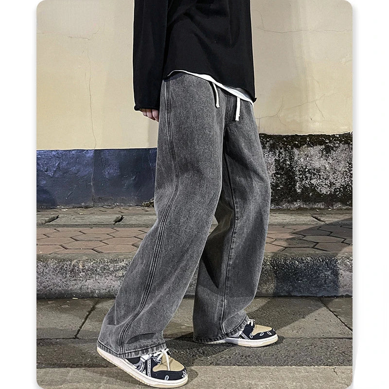 Men's Hip-Hop Baggy Jeans Streetwear High Quality