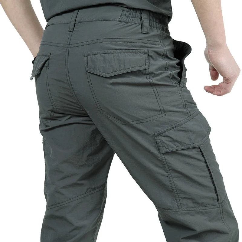 Men's Tactical Cargo Pants Casual Multi-Pockets Wear-resistant Camping Hiking