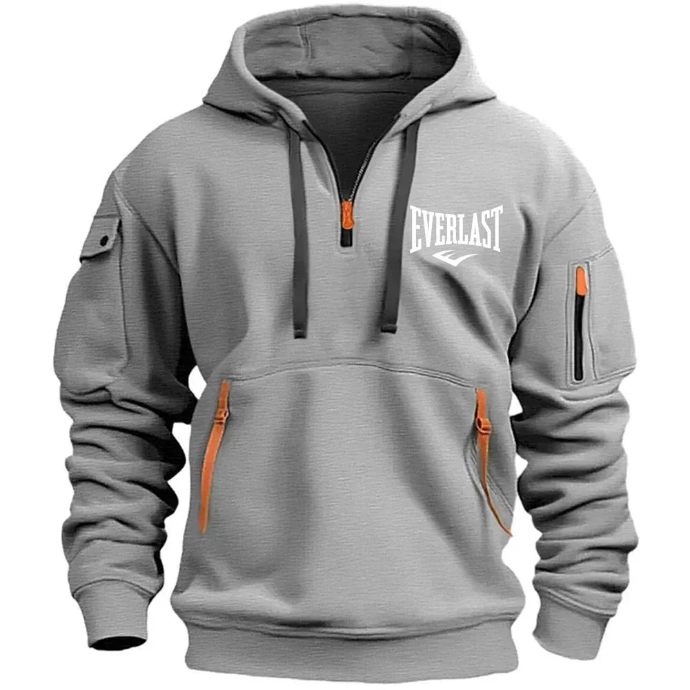 EVERLAST Men's Hoodie Zipper Multiple Pockets