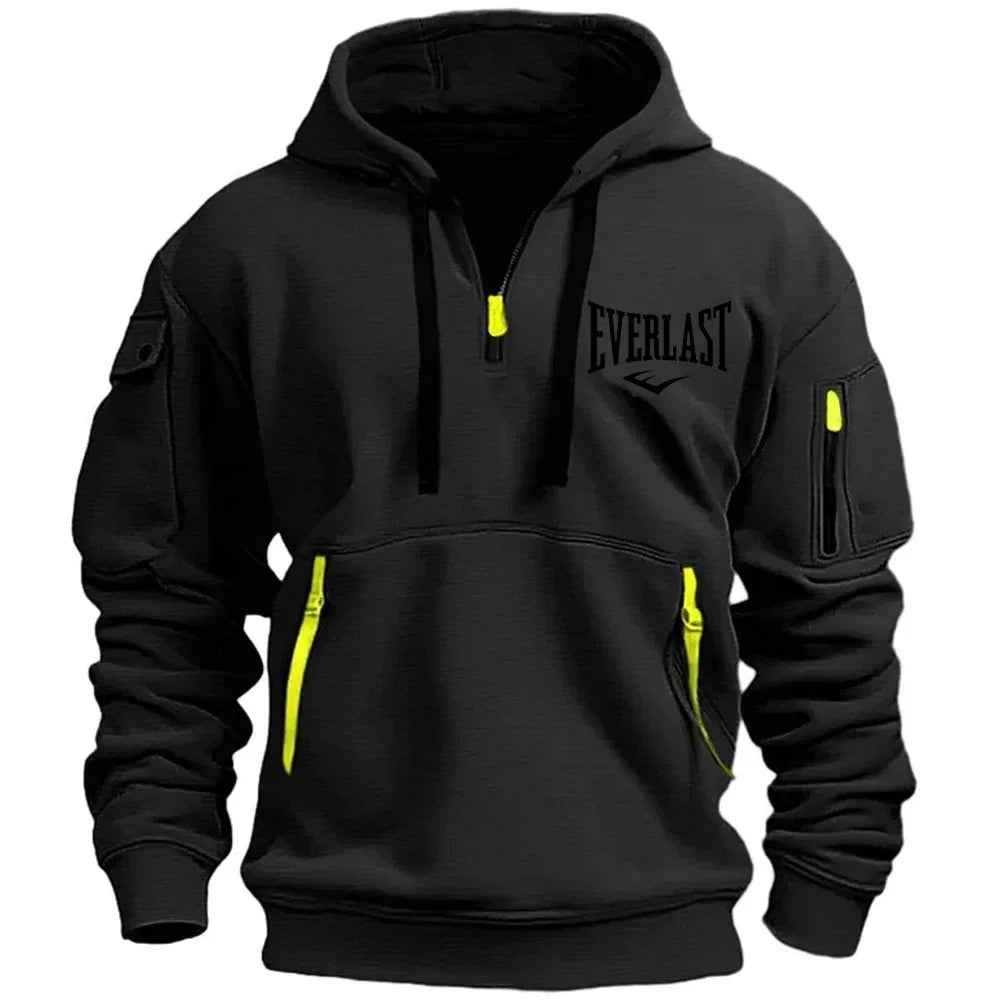 EVERLAST Men's Hoodie Zipper Multiple Pockets