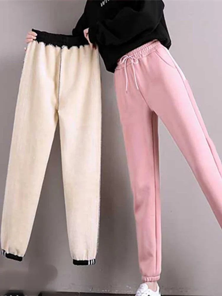 Women Winter Warm Leggings Thick Pants Fashion Casual Soild Color