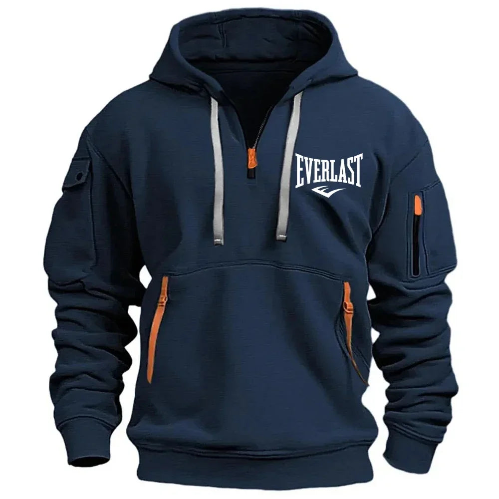 EVERLAST Men's Hoodie Zipper Multiple Pockets