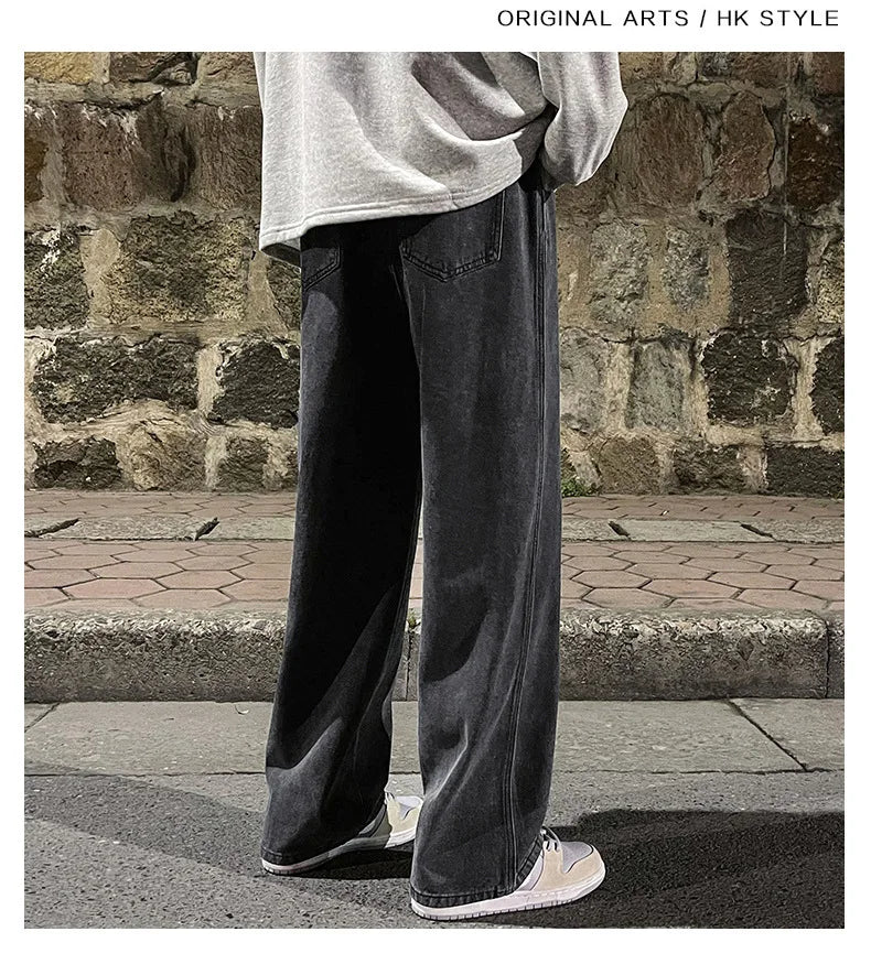 Men's Hip-Hop Baggy Jeans Streetwear High Quality