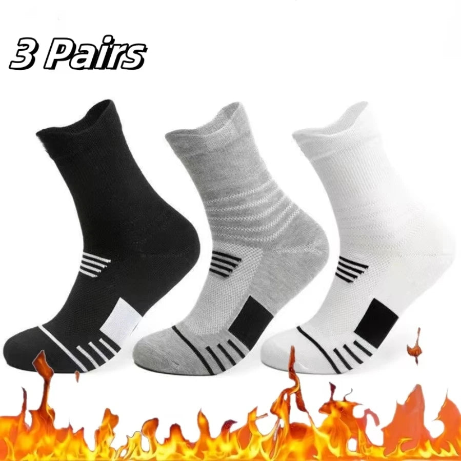 5 Pairs Of Socks, Autumn And Winter Athletic Socks, Sports Trend Socks