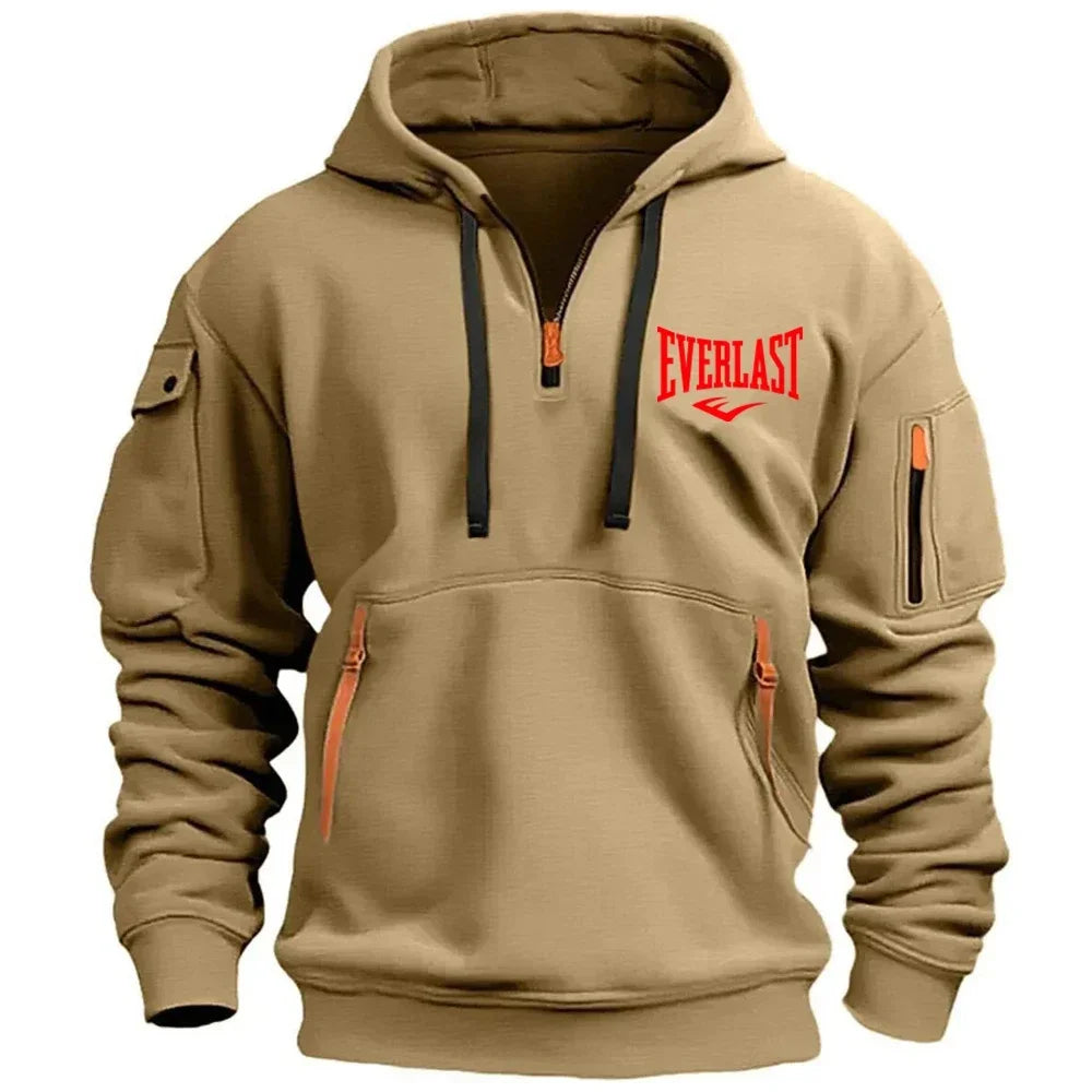 EVERLAST Men's Hoodie Zipper Multiple Pockets