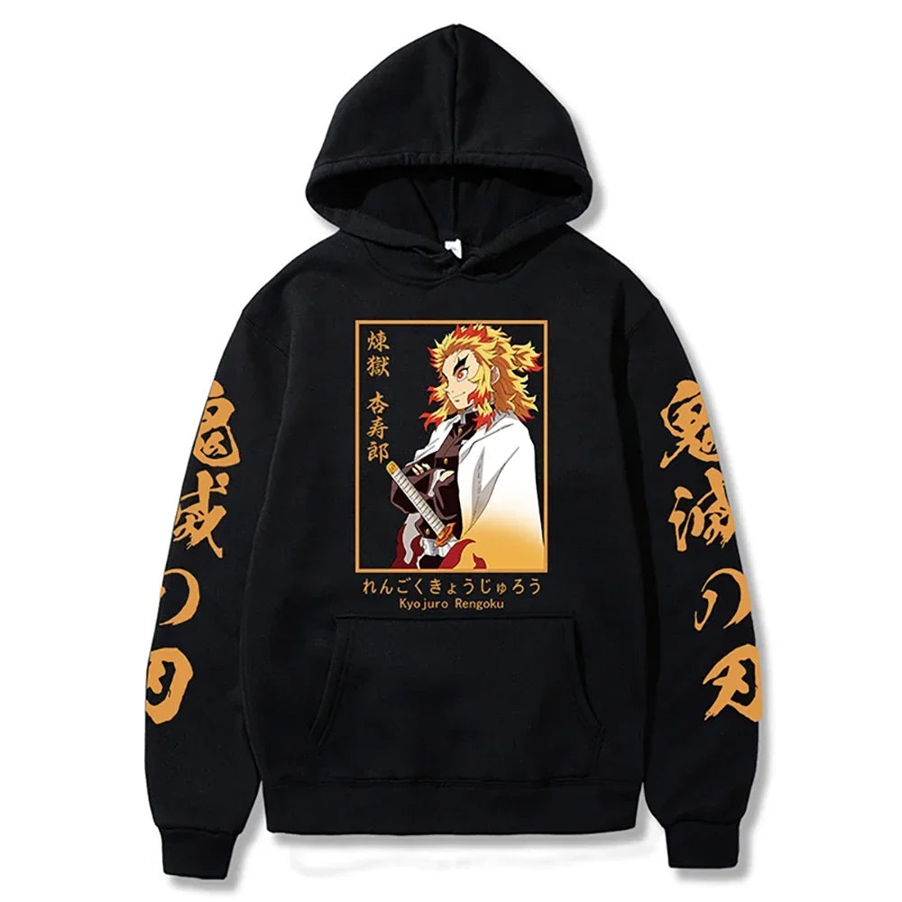 2025 Harajuku Demon Slayer Hoodie Kamado Nezuko Graphic Print Women Sweatshirts