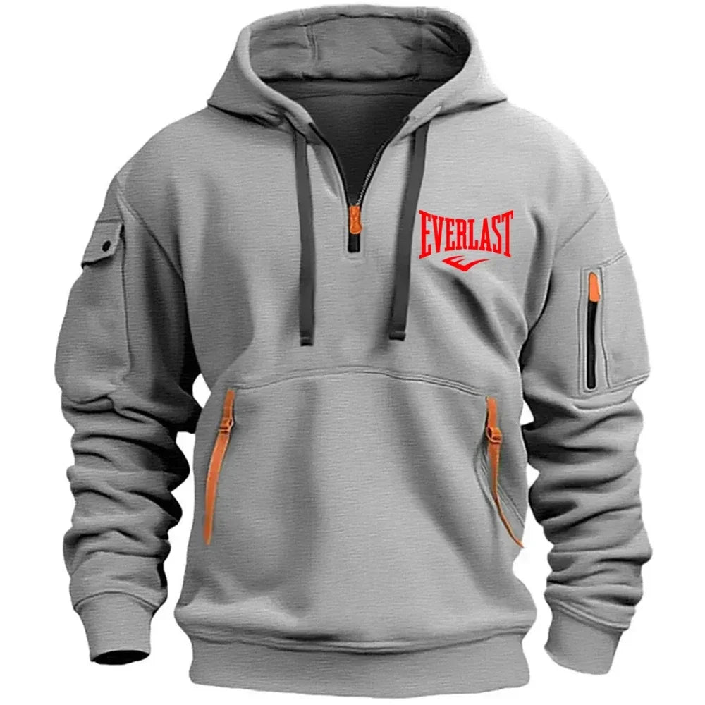 EVERLAST Men's Hoodie Zipper Multiple Pockets