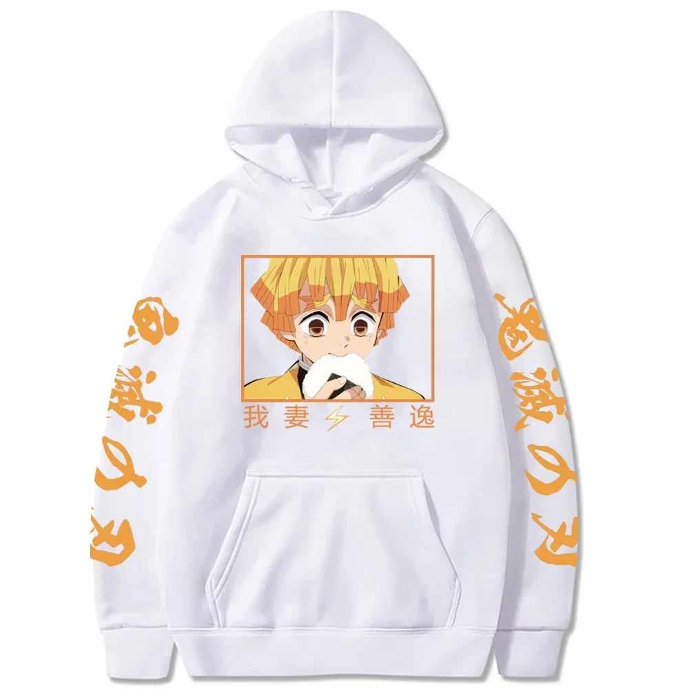 2025 Harajuku Demon Slayer Hoodie Kamado Nezuko Graphic Print Women Sweatshirts