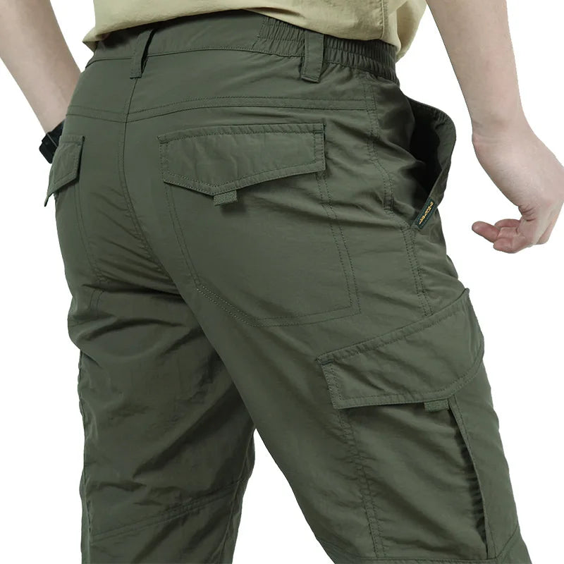 Men's Tactical Cargo Pants Casual Multi-Pockets Wear-resistant Camping Hiking