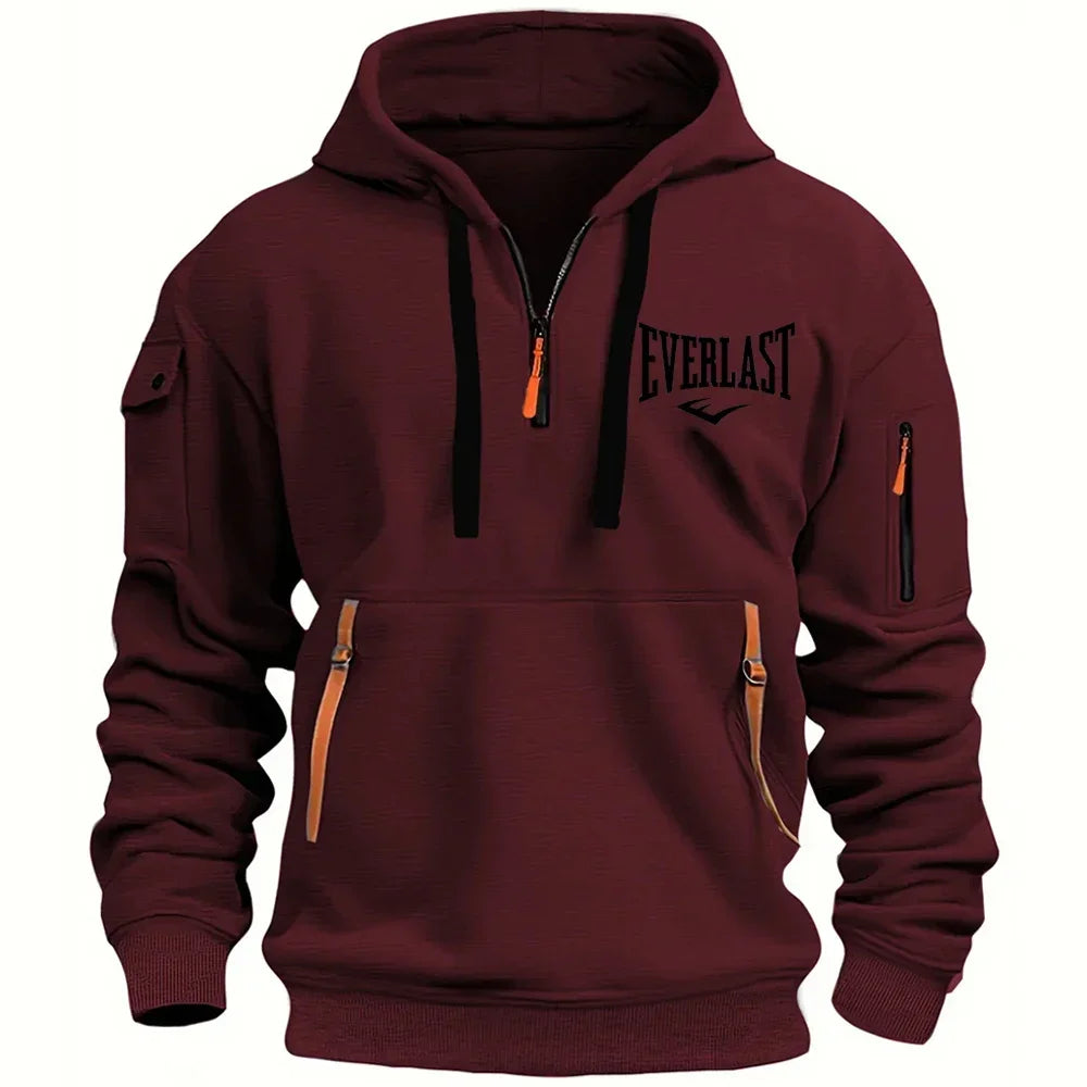 EVERLAST Men's Hoodie Zipper Multiple Pockets